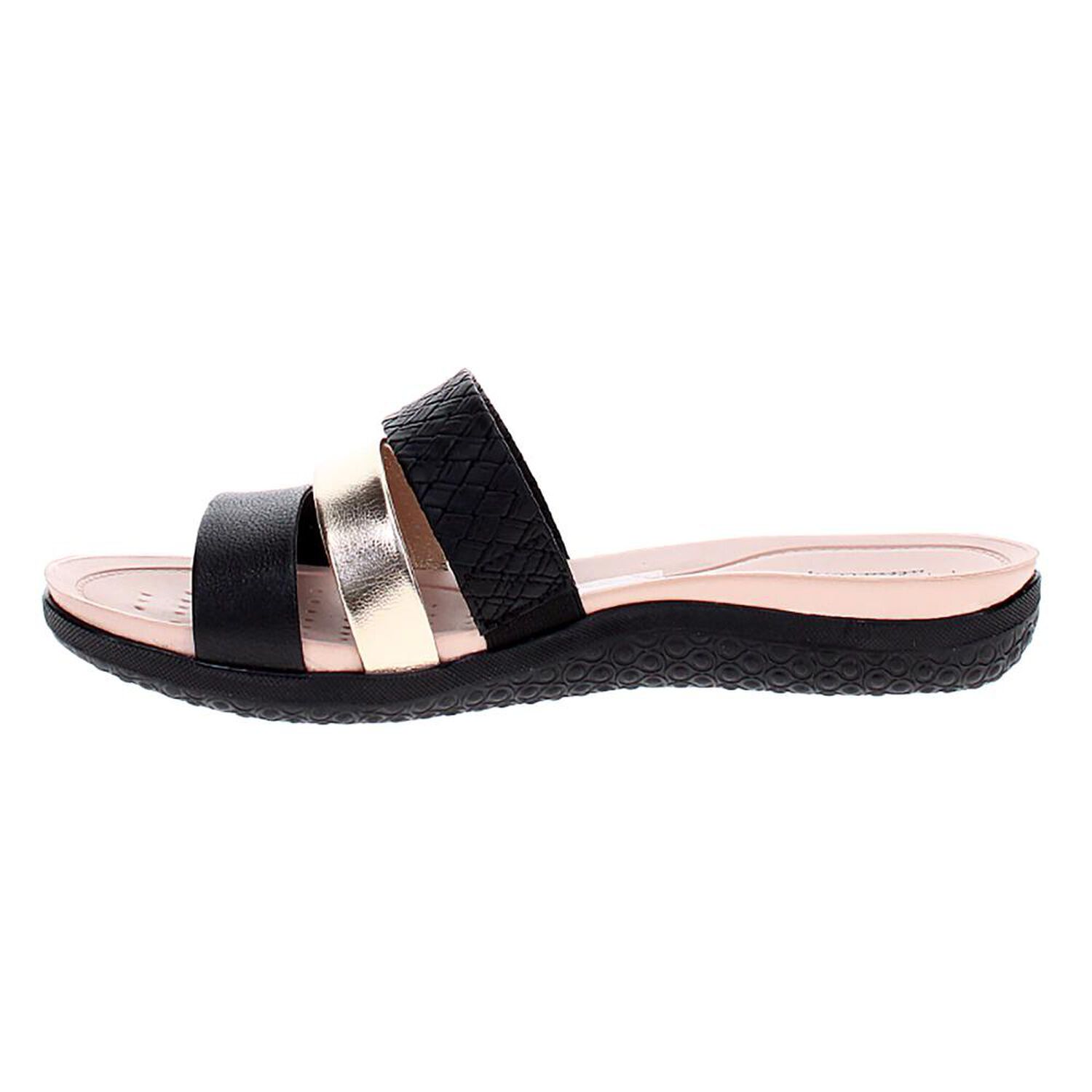 Sandalia Mujer Modare Casual Negro/dorado image number 2.0