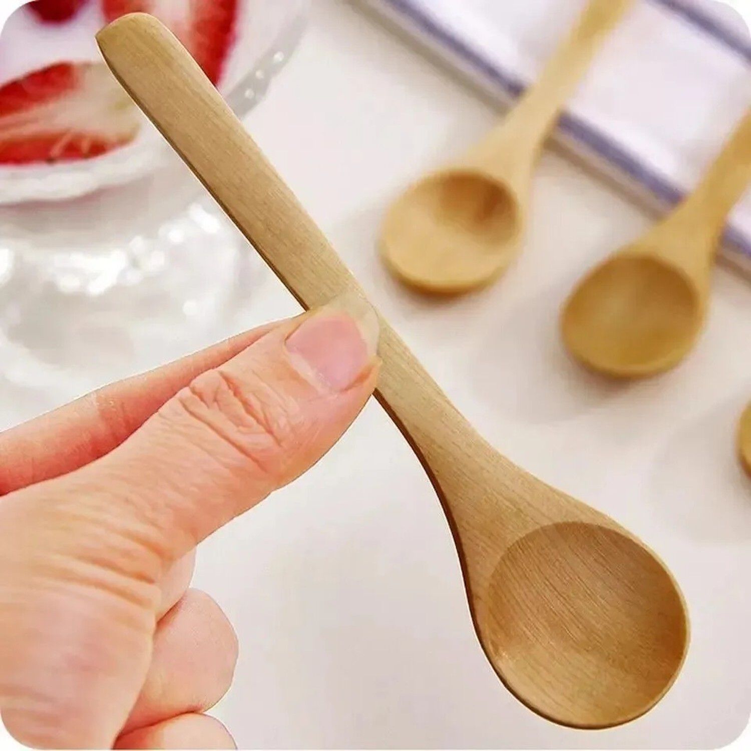 Cucharas Bamb&uacute; Reutilizables Set 6 Ideal Salsas Y Postres image number 5.0