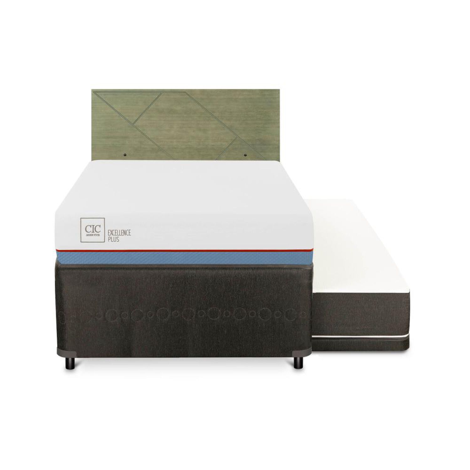 Cama Nido Cic Divan / 1.5 Plazas / Base Funcional + Respaldo image number 0.0