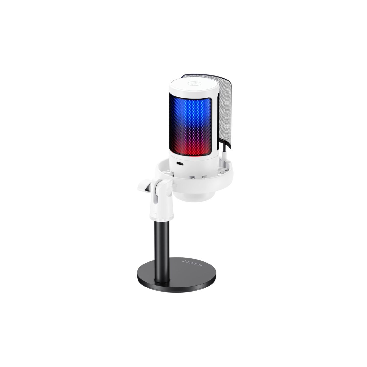 Micr&oacute;fono Streaming Rgb Gk50w Blanco Havit image number 3.0