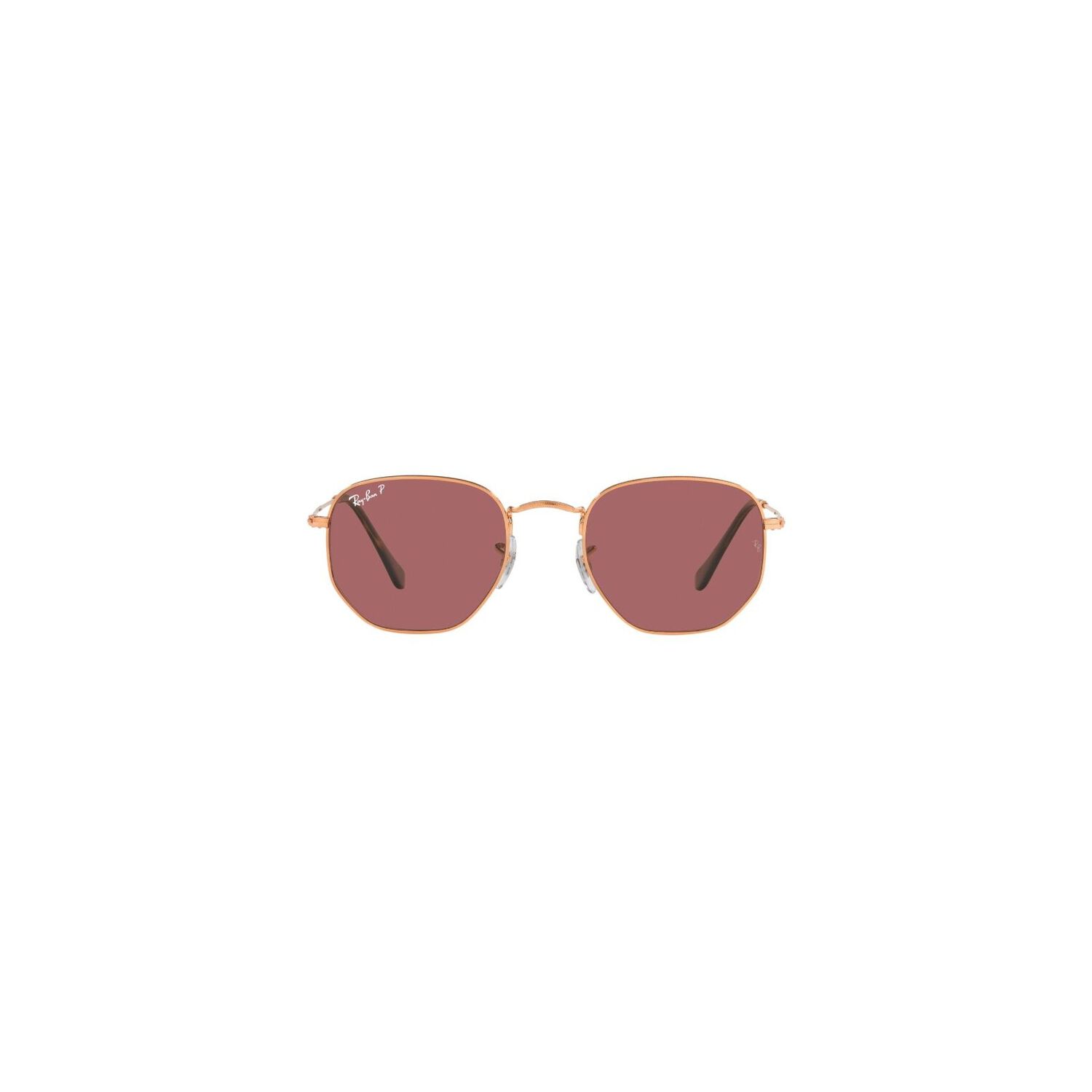 Lentes De Sol Hexagonal Rose Gold Polarizados Ray-ban image number 1.0