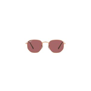 Lentes De Sol Hexagonal Rose Gold Polarizados Ray-ban