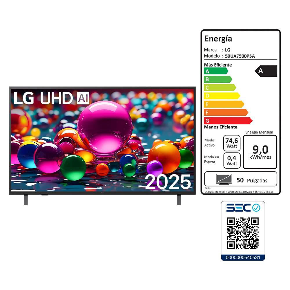 Led 50" LG 50UA7500PSA / Ultra HD 4K / Smart TV image number 8.0