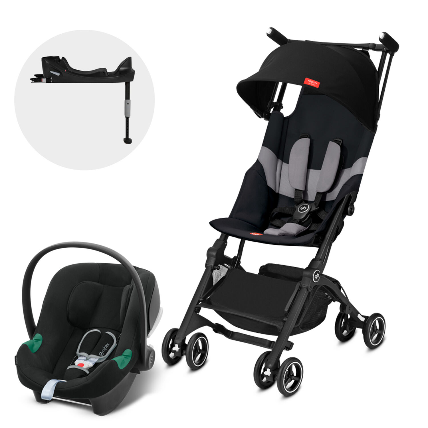 Coche Travel System Pockit At Vb + Aton B2 + Base image number 0.0