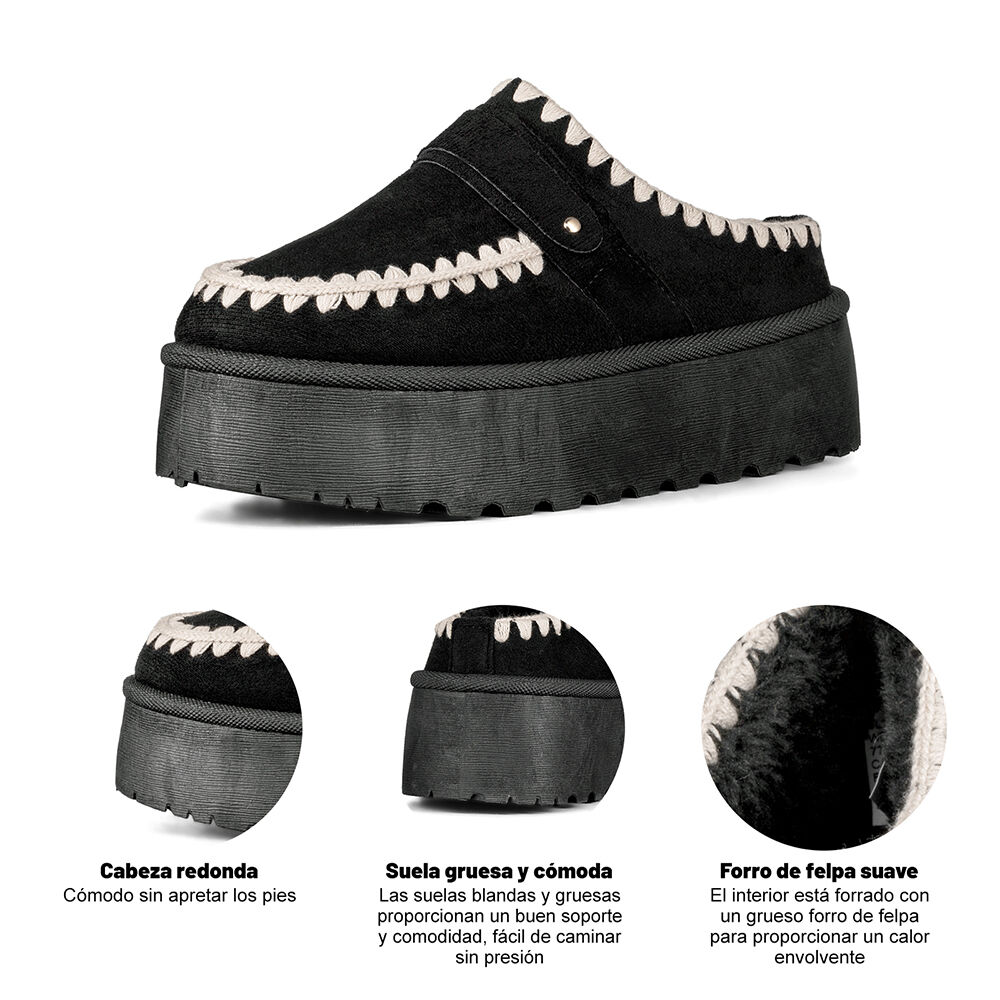 Zueco Tipo Pantufla Casual Mujer Moda Comodo Weide Sl28 image number 7.0