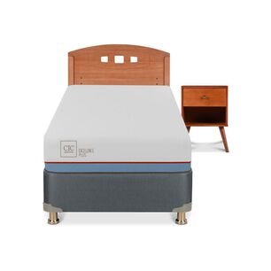 Cama Americana Cic Excellence Plus / 1 Plaza / Base Normal + Set De Maderas
