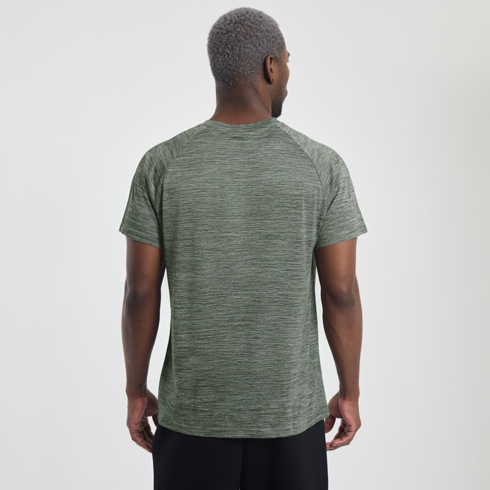 Polera Deportiva Lisa Slim Manga Corta Cuello Redondo Hombre Wetland image number 1.0