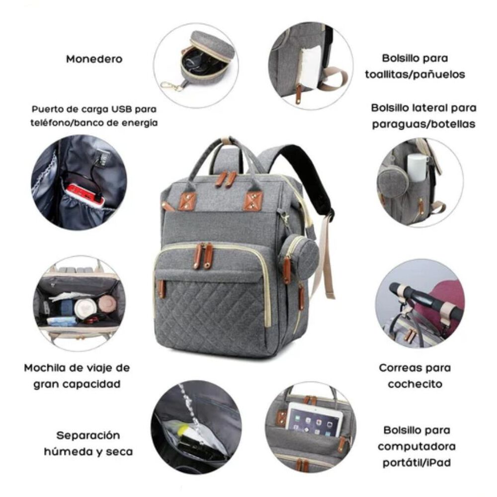 Pa&ntilde;alera Cambiador Para Beb&eacute;s Multifuncional image number 4.0