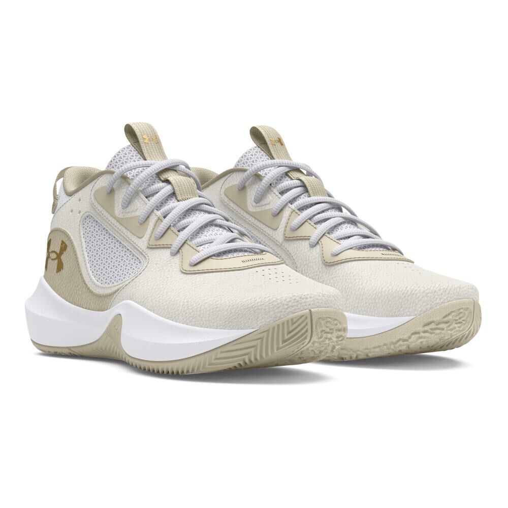 Zapatilla Basketball Hombre Under Armour Lockdown 6 Blanco image number 4.0