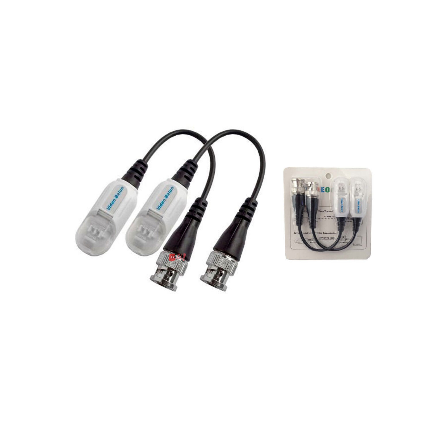 Pack 2 Video Balun Transceptor Video Cctv - Ps image number 1.0