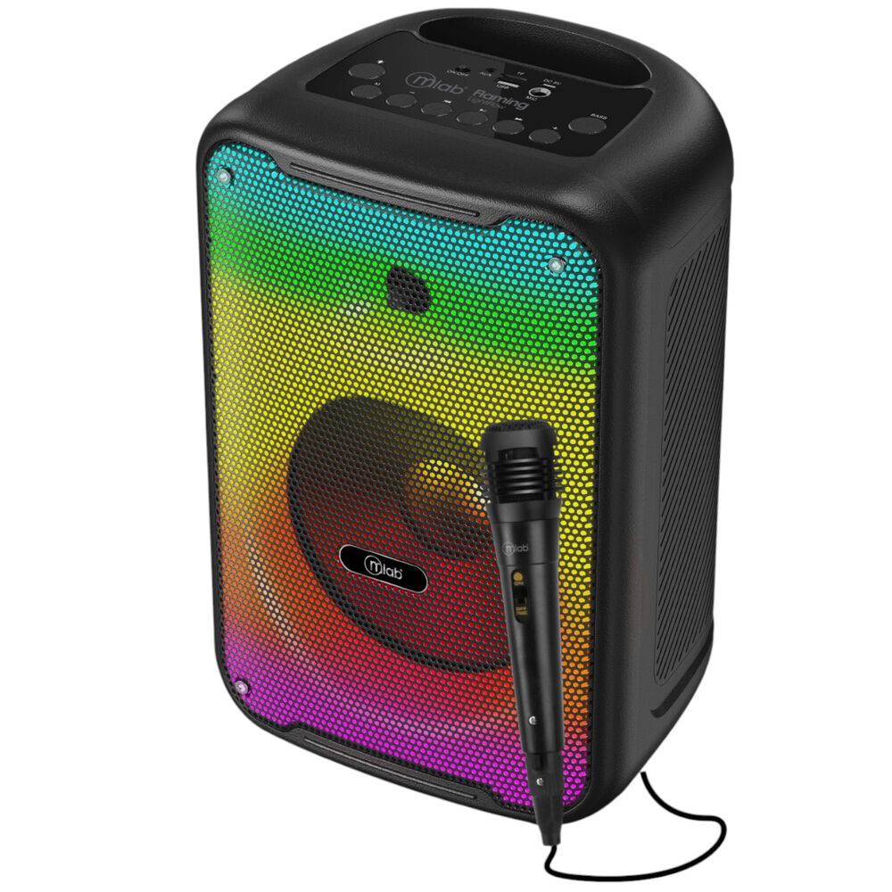 Parlante Bluetooth Flaming Light Flow 8" Rgb 20w Rms C/ Mic image number 1.0