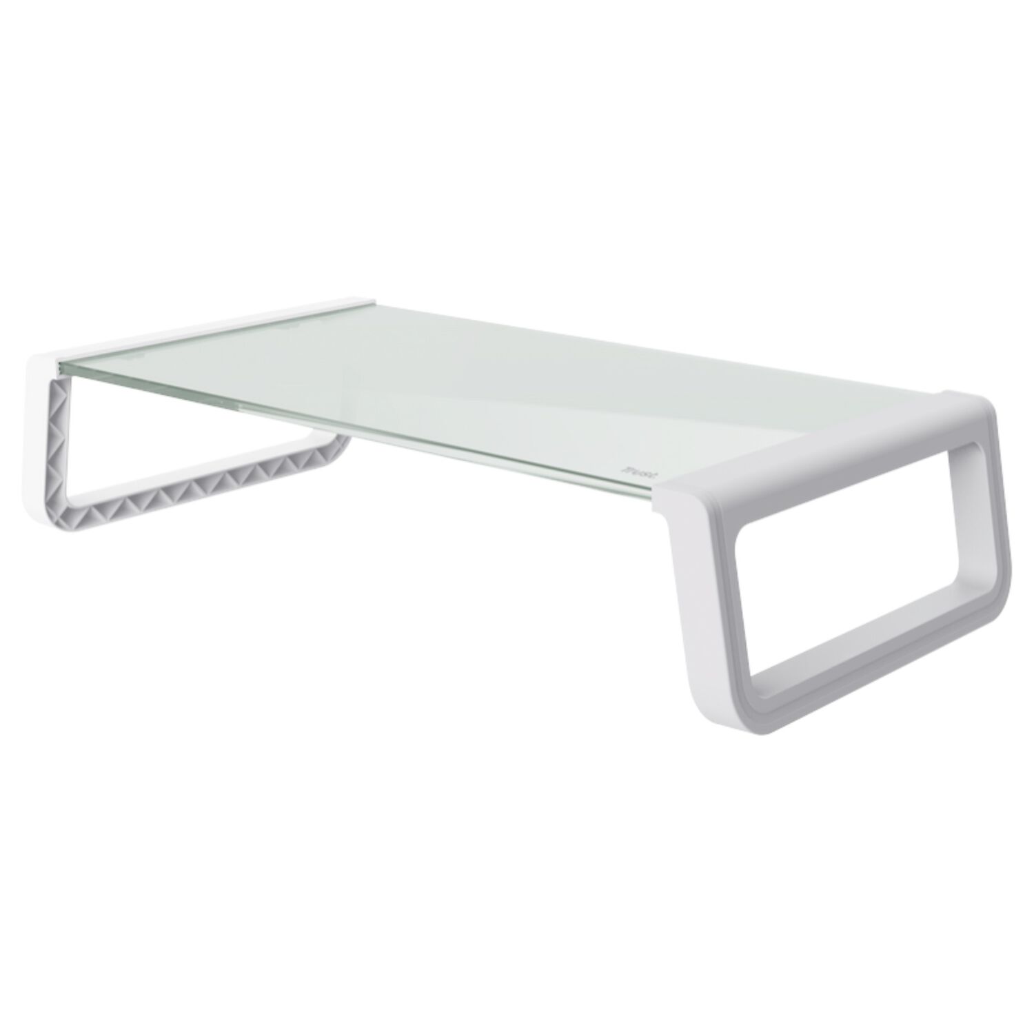 Soporte De Monitor Trust Monta Premium Tempered Glass White image number 1.0