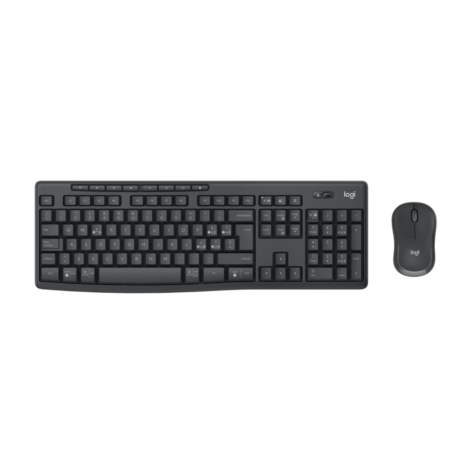 Logitech Kit Mouse Y Teclado Mk370 Espa&ntilde;ol Negro image number 1.0