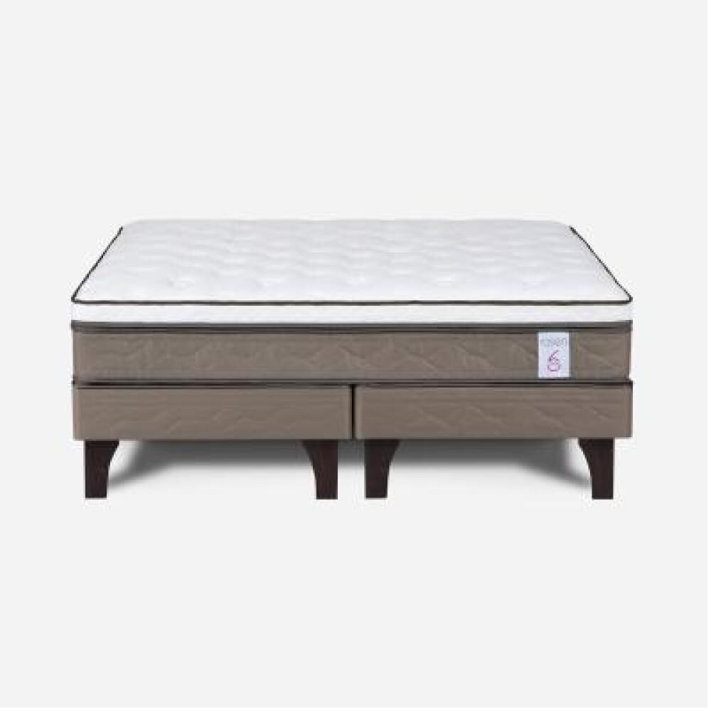 Cama Europea Rosen New Style 6 / 2 Plazas / Base Dividida image number 8.0
