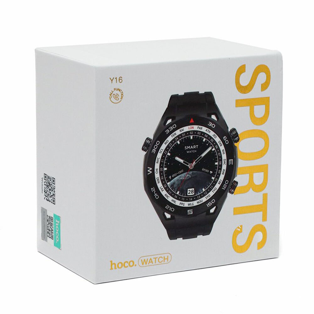 Reloj Inteligente Hoco Y16 Smartwatch Bluetooth Negro image number 1.0
