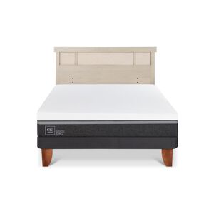 Cama Europea Cic Ortopedic Advance / 2 Plazas / Base Normal + Respaldo