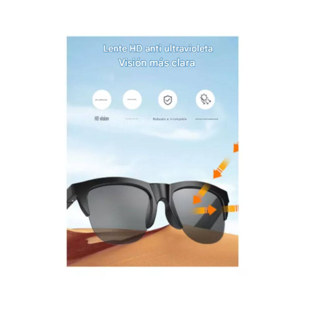 Gafas Lentes Inalámbricas Inteligentes De Sol F06 Bluetooth image number 7.0