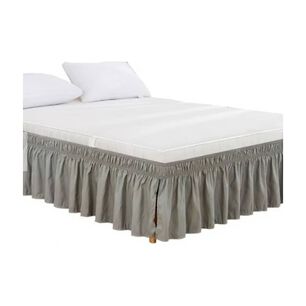 Faldon Liso Cama De 2 Plazas