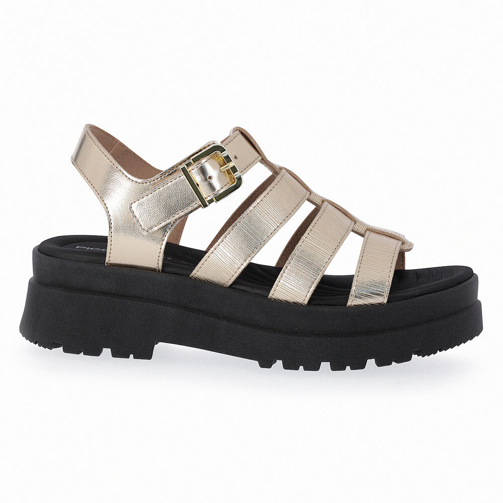 Sandalia Claudia Dorado/negro Piccadilly image number 2.0
