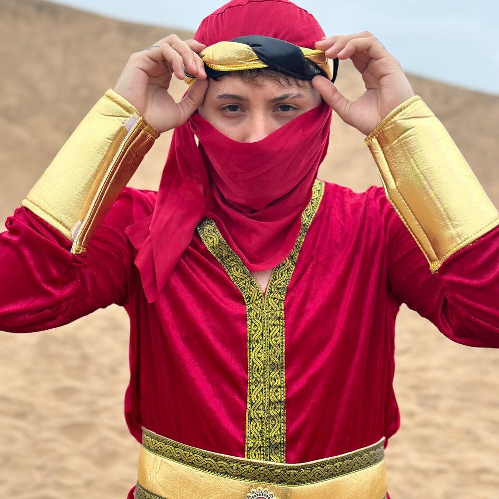 Disfraz Guerrero Mediaval Arabe Persa Turco Otomano Para Adultos image number 2.0
