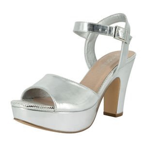 Sandalia Plataforma Itai Plateado Alquimia