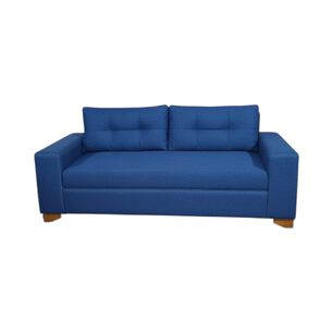 Sofa Paris Tres Cuerpos Lino Azul