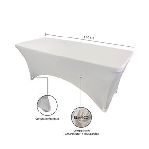 Mantel Forro Cobertor El&aacute;stico Para Mesa 152cm Northwest