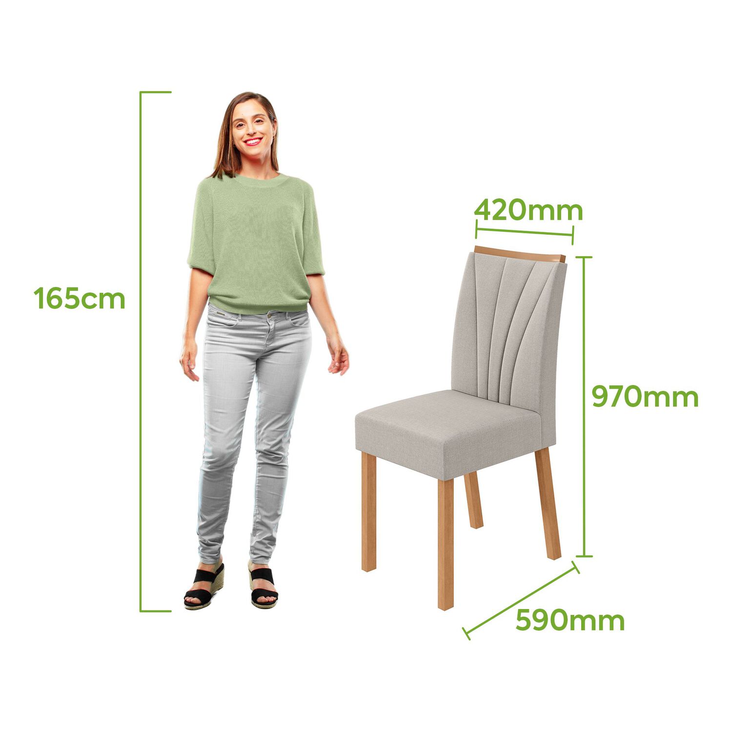 Juego De Comedor Di Poretti Design Astrid / 6 Sillas image number 2.0