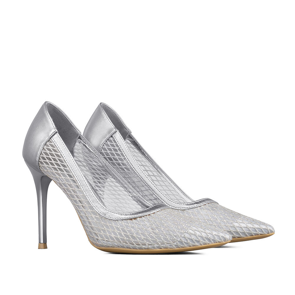 Zapato Taco Alto Elegante Malla Moda Mujer Weide Ghe36 image number 5.0