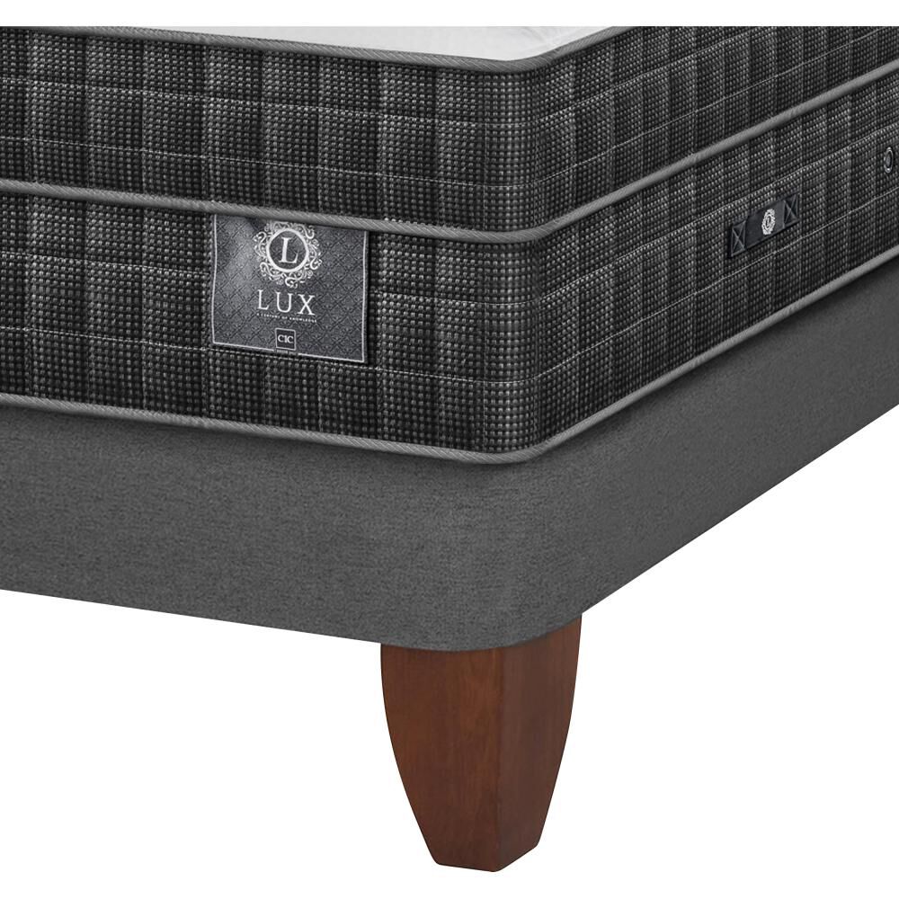 Cama Europea Cic Lux / Super King / Base Dividida  + Set De Maderas image number 2.0