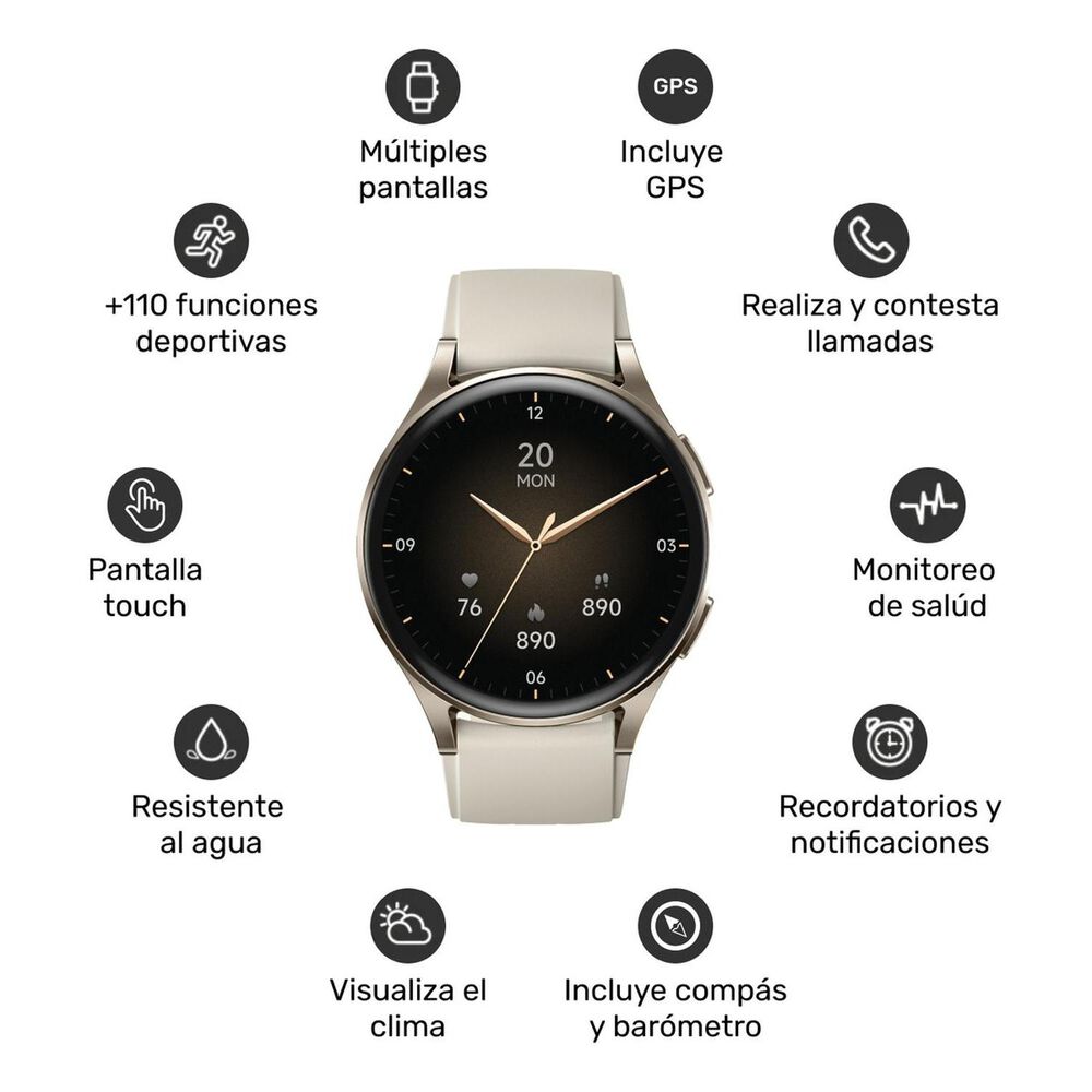 Reloj Smartwatch Lhotse Vibe 05 Gps Black 45mm image number 0.0