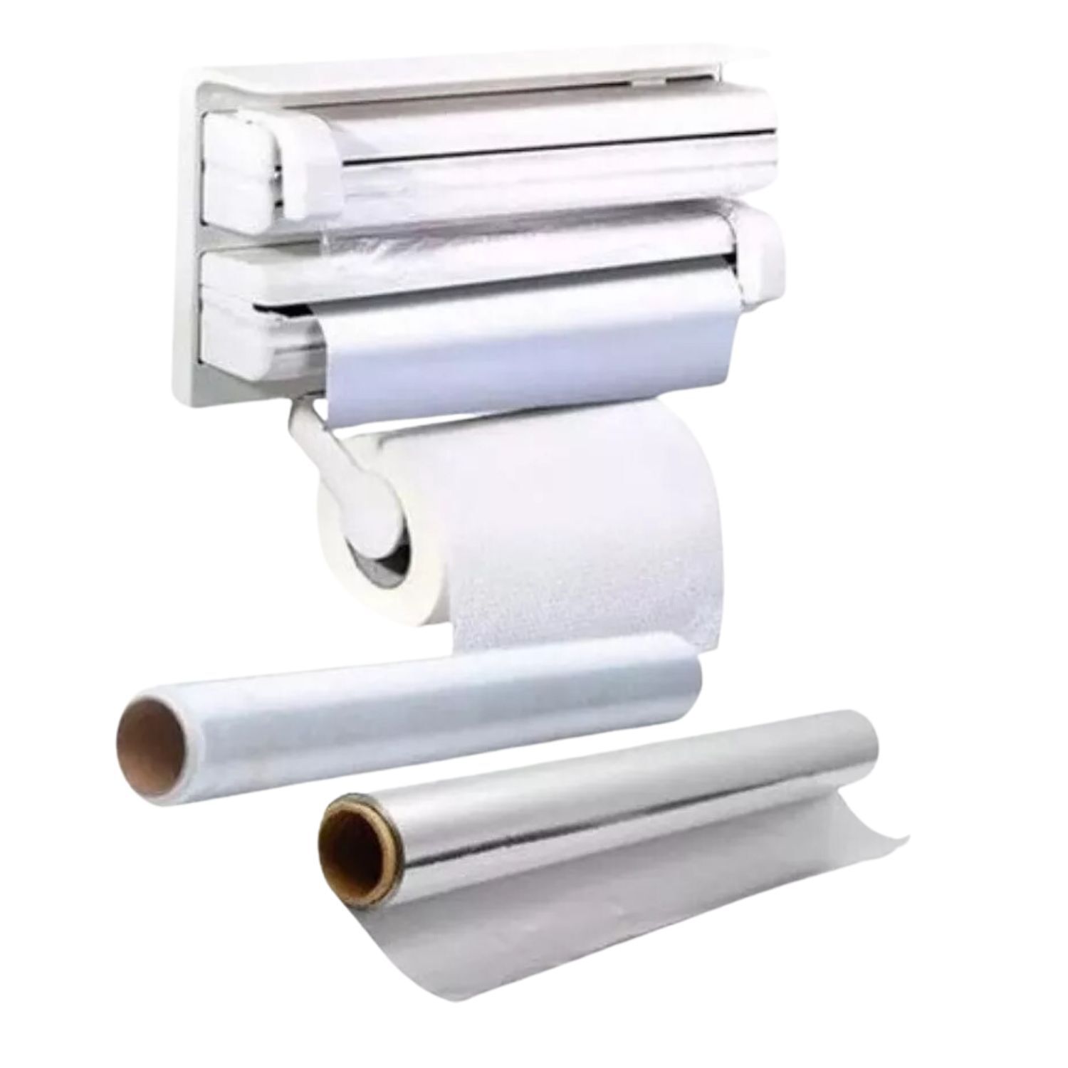 Dispensador Triple Porta Rollo Toalla Nova Cocina Alusa Film image number 1.0