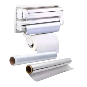 Dispensador Triple Porta Rollo Toalla Nova Cocina Alusa Film