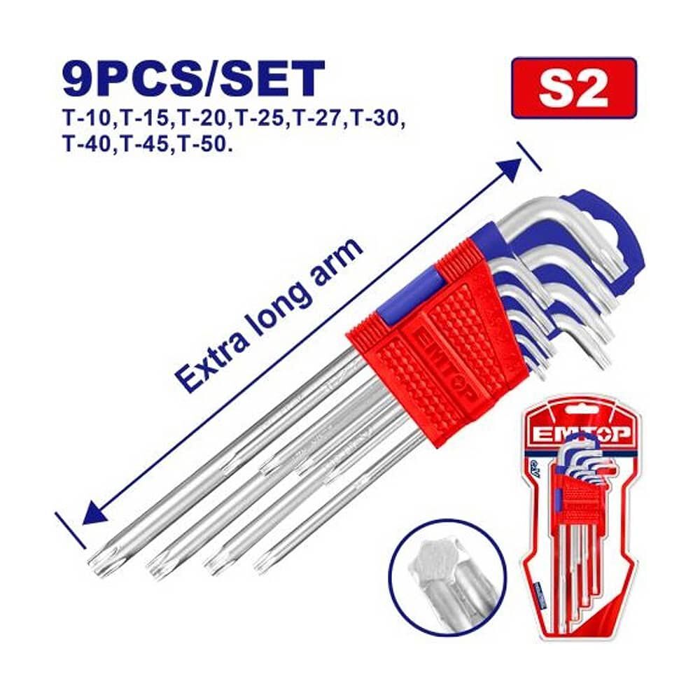 Juego De Llaves Torx Set De 9 Piezas image number 1.0