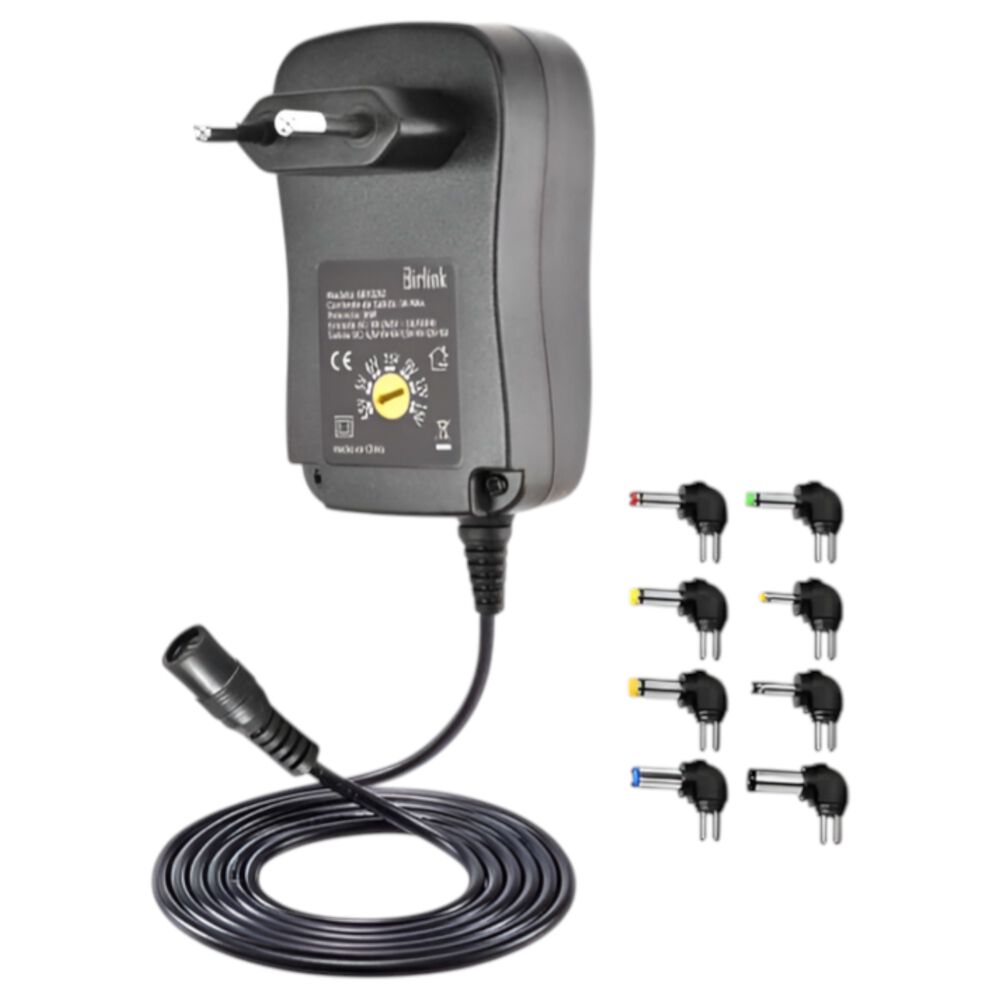 Transformador Universal De 12v / 1a / 12w Con 8 Conectores image number 2.0