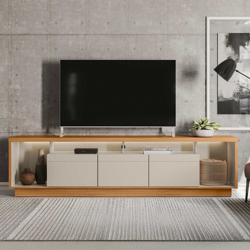 Rack Tv Estoril 75" Con Luz Led 218x56x38 image number 1.0