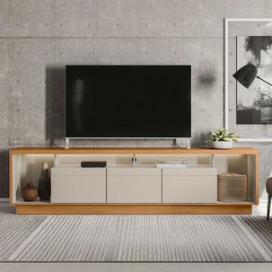 Rack Tv Estoril 75" Con Luz Led 218x56x38