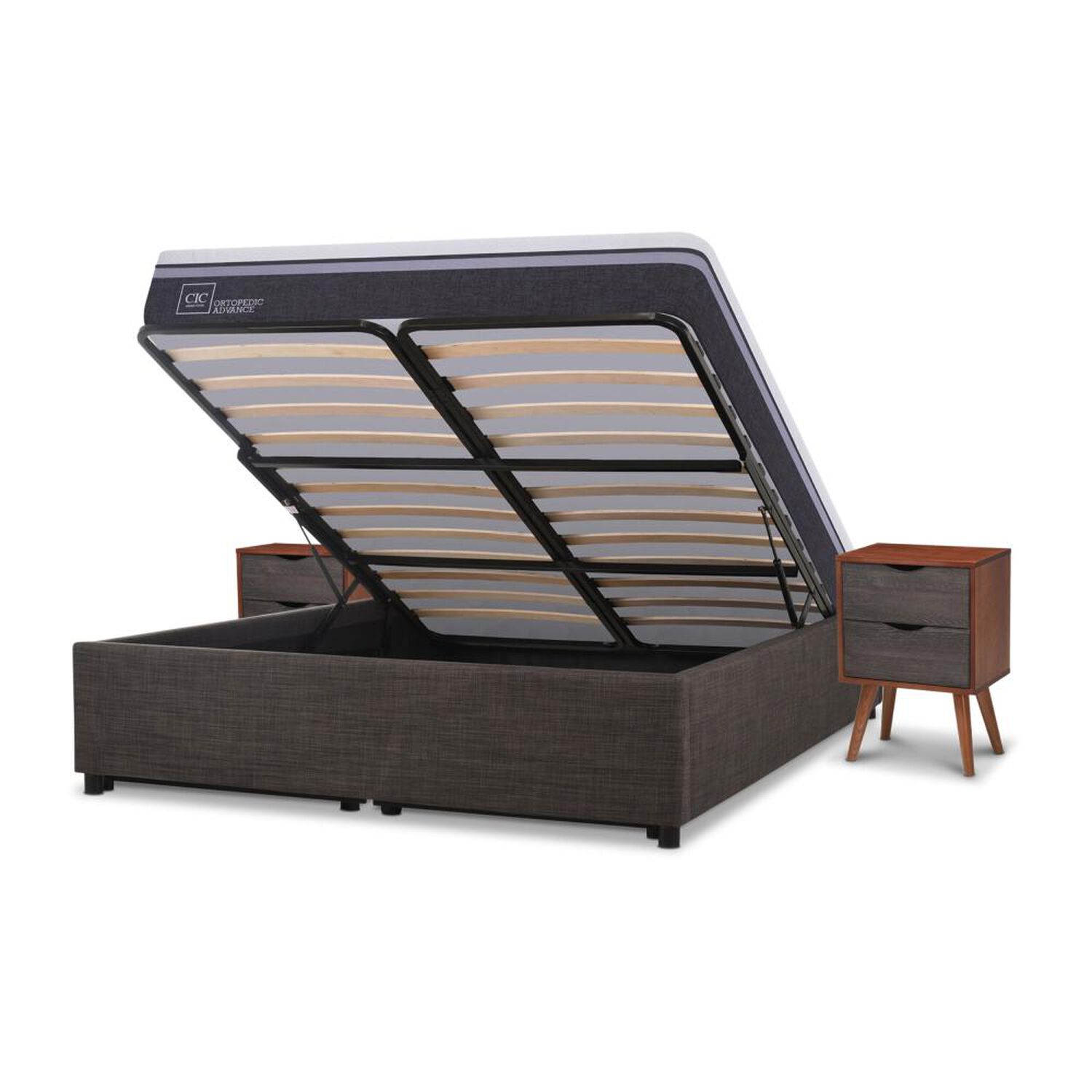 Cama Ba&uacute;l Cic Ortopedic Advance / 2 Plazas / Base Normal + Velador image number 6.0