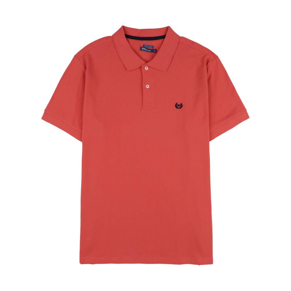 Polera Lisa Regular Manga Corta Cuello Piqu&eacute; Hombre Peroe image number 0.0