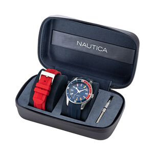 Reloj Nautica Hombre Deluxe Edition Nappbs038 Doble Correa