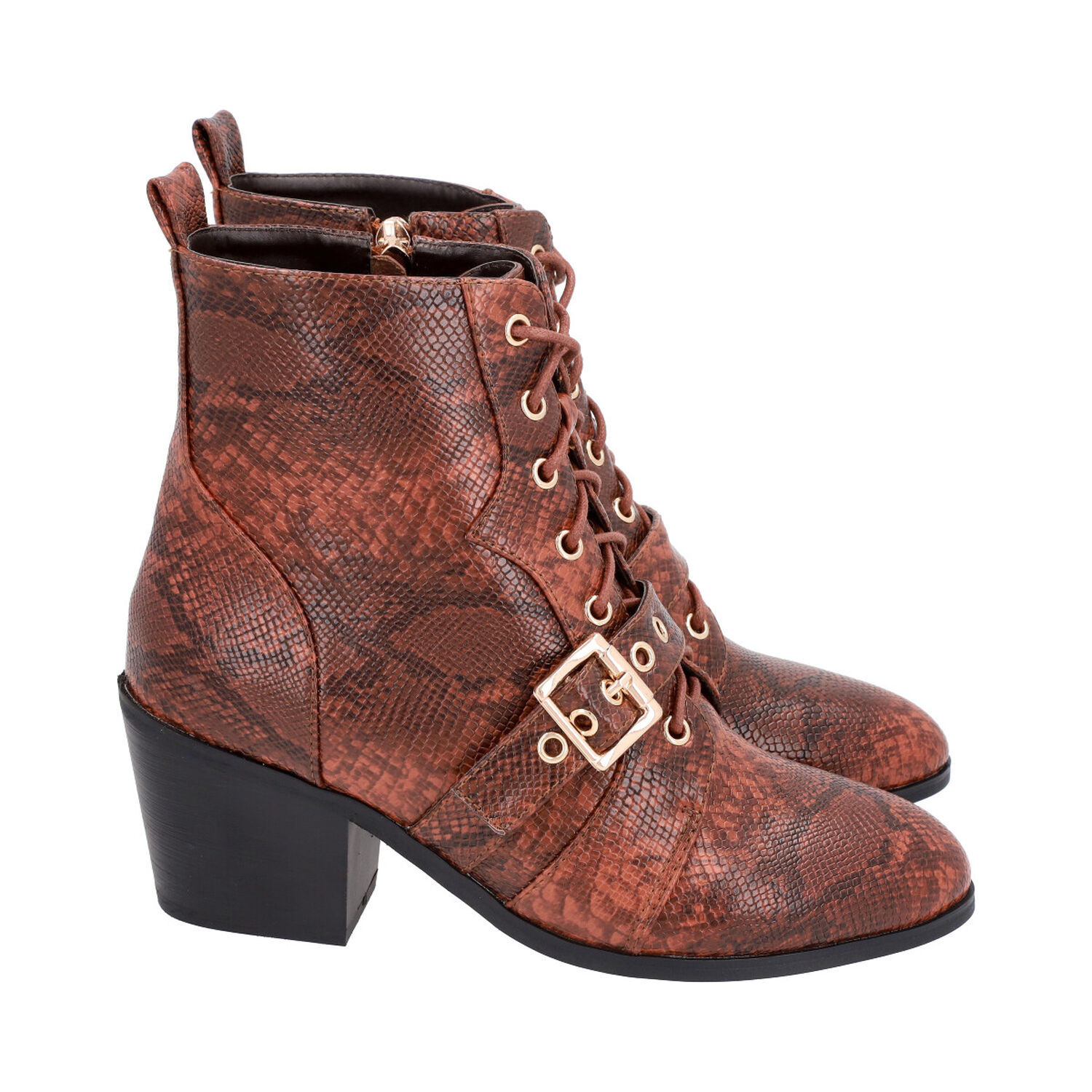 Botin Mujer Marr&oacute;n Lezzard Police image number 4.0