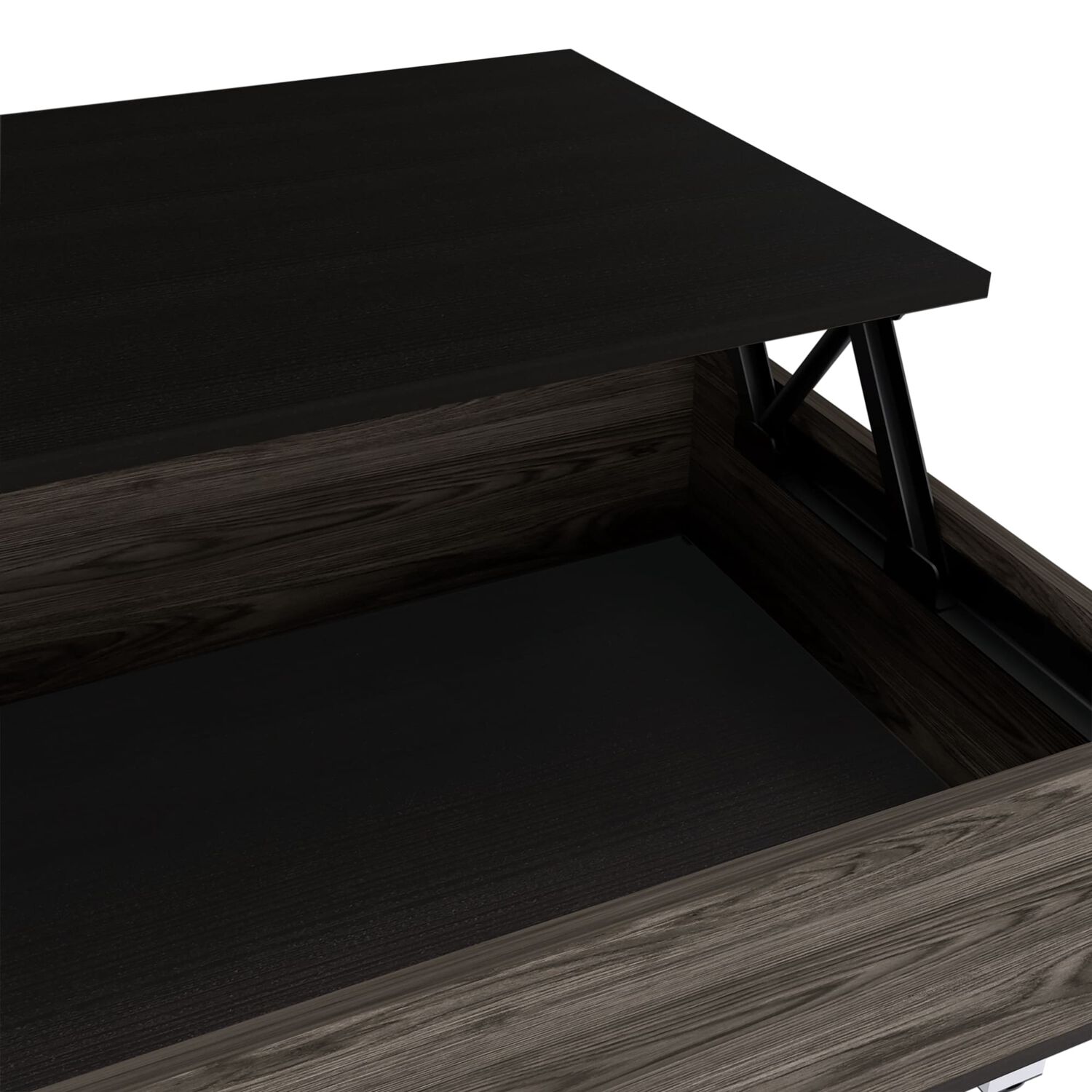 Mesa De Centro Extensible Fm-002o - Cafe Oscuro / Negro image number 4.0