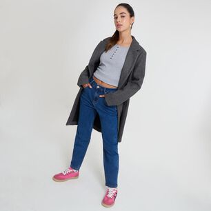 Jeans Tiro Medio Mom Mujer Freedom