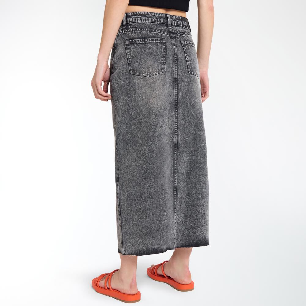 Falda Larga Denim Tiro Medio Regular Mujer Freedom image number 3.0
