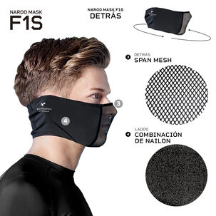Mascara Filtrante Efecto Refrescante Lavable F1s Black L