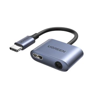 Splitter Usb-c A Jack 3.5mm + Usb-c Ugreen