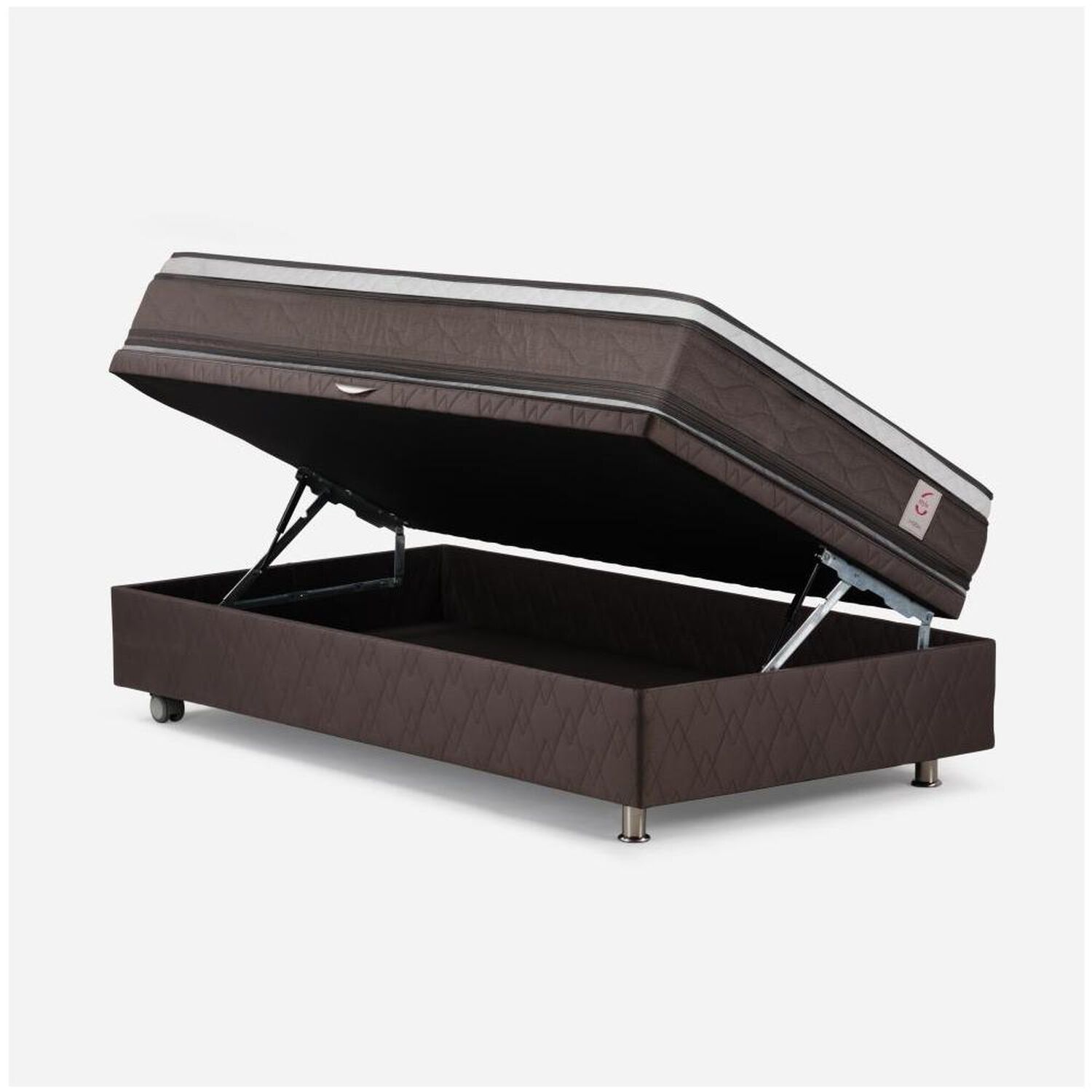 Cama Ba&uacute;l Rosen New Style 6 / 1 Plaza / Base Normal + Set De Maderas image number 1.0