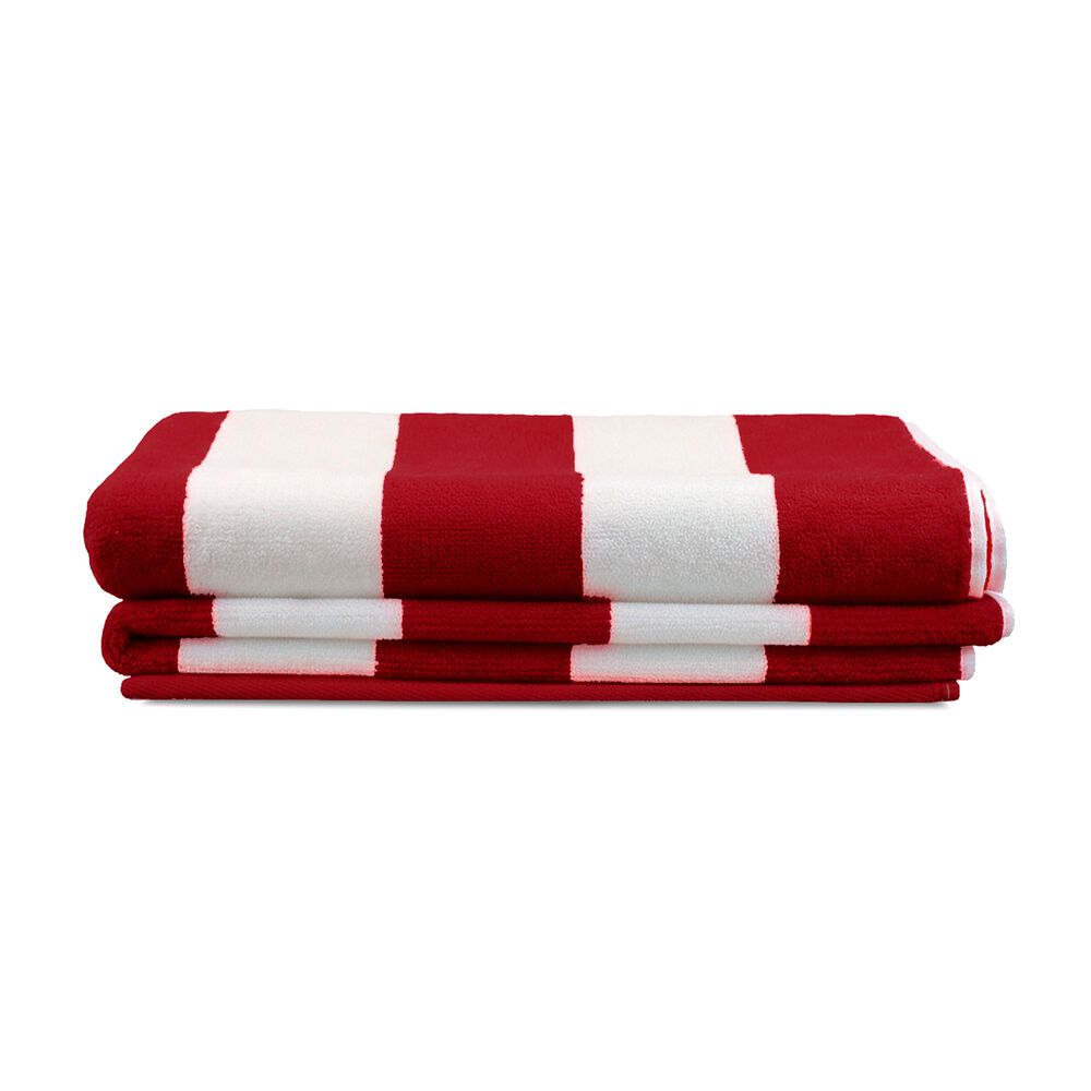 2 Toallas De Playa 100% Algod&oacute;n 163x81cm Cabana Roja image number 5.0