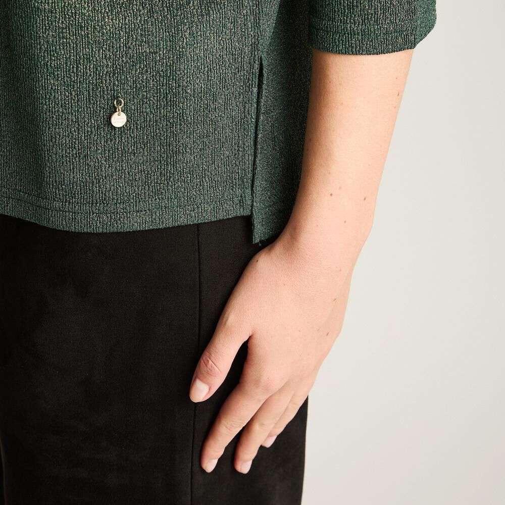 Polera Manga 3/4 Cuello Redondo Mujer Lorenzo Di Pontti image number 3.0