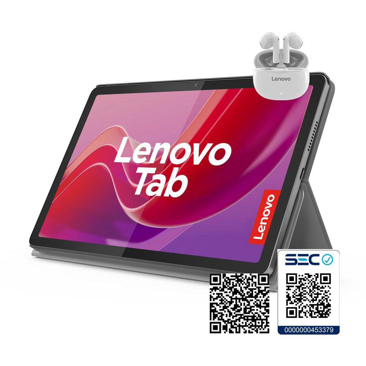 Tablet 10,1" Lenovo Tab10 / 4 GB RAM / 128 GB / Gris + Earbuds E310 + Folio Case image number 6.0